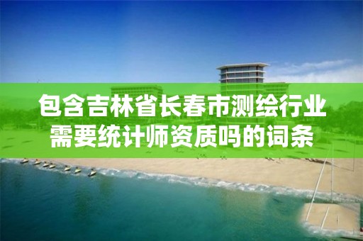 包含吉林省长春市测绘行业需要统计师资质吗的词条