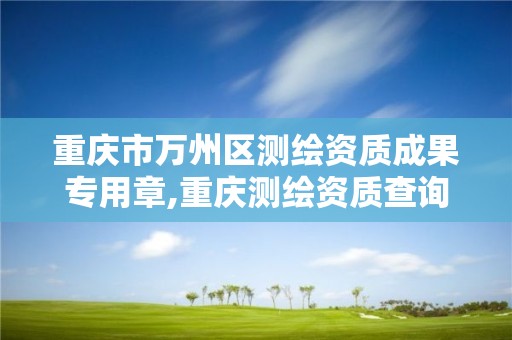 重庆市万州区测绘资质成果专用章,重庆测绘资质查询。