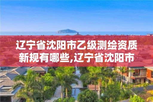 辽宁省沈阳市乙级测绘资质新规有哪些,辽宁省沈阳市乙级测绘资质新规有哪些。