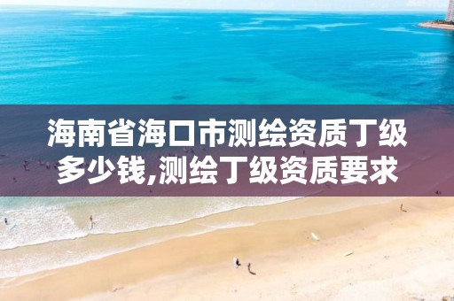 海南省海口市测绘资质丁级多少钱,测绘丁级资质要求。