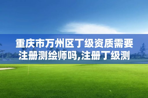 重庆市万州区丁级资质需要注册测绘师吗,注册丁级测绘公司有啥条件。