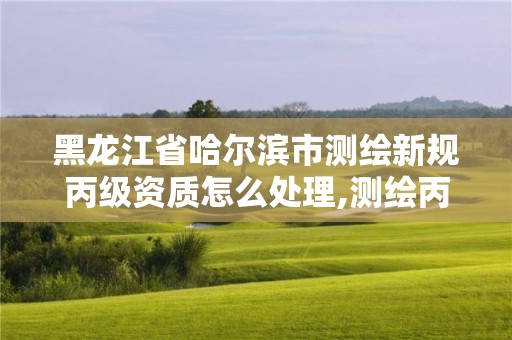 黑龙江省哈尔滨市测绘新规丙级资质怎么处理,测绘丙级资质承接业务范围。