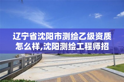 辽宁省沈阳市测绘乙级资质怎么样,沈阳测绘工程师招聘。