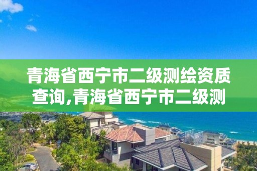 青海省西宁市二级测绘资质查询,青海省西宁市二级测绘资质查询网。