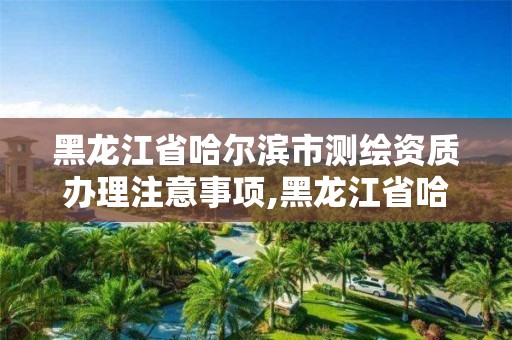 黑龙江省哈尔滨市测绘资质办理注意事项,黑龙江省哈尔滨市测绘局。