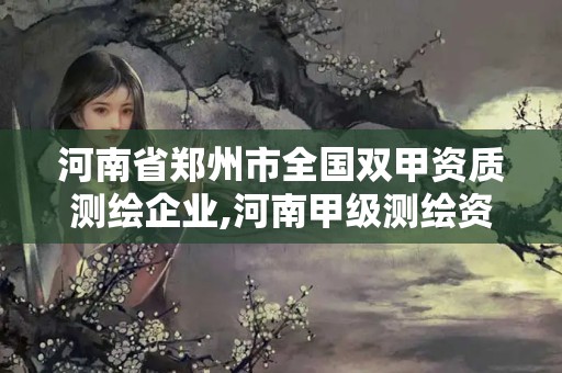 河南省郑州市全国双甲资质测绘企业,河南甲级测绘资质单位。