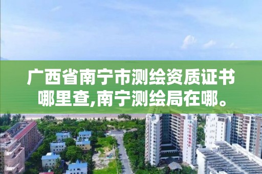 广西省南宁市测绘资质证书哪里查,南宁测绘局在哪。