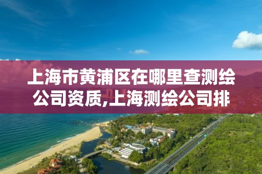 上海市黄浦区在哪里查测绘公司资质,上海测绘公司排名名单。