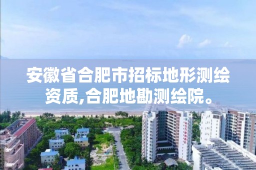 安徽省合肥市招标地形测绘资质,合肥地勘测绘院。