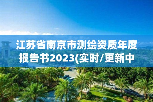 江苏省南京市测绘资质年度报告书2023(实时/更新中)