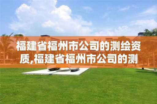 福建省福州市公司的测绘资质,福建省福州市公司的测绘资质有哪些。