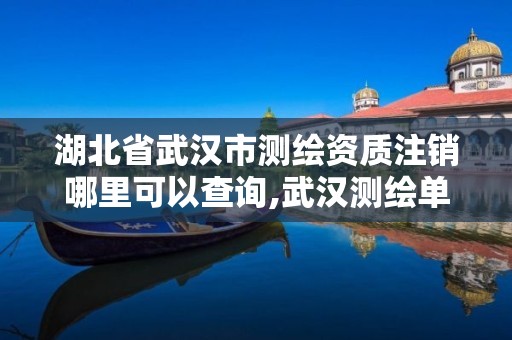 湖北省武汉市测绘资质注销哪里可以查询,武汉测绘单位。