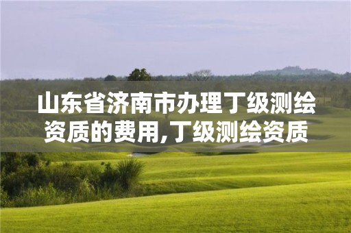 山东省济南市办理丁级测绘资质的费用,丁级测绘资质要求。