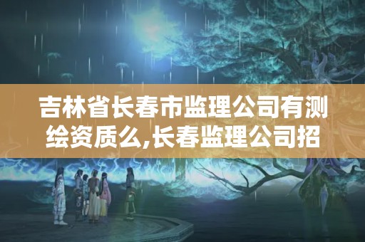 吉林省长春市监理公司有测绘资质么,长春监理公司招聘。