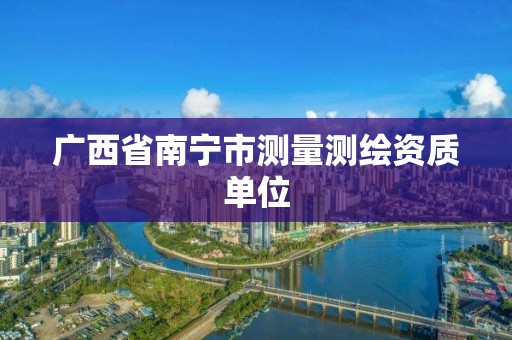 广西省南宁市测量测绘资质单位