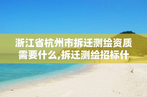 浙江省杭州市拆迁测绘资质需要什么,拆迁测绘招标什么意思。