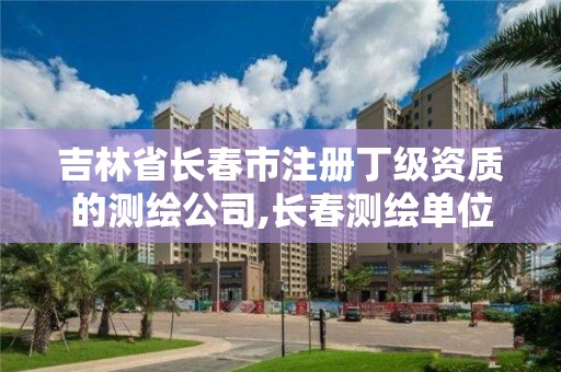 吉林省长春市注册丁级资质的测绘公司,长春测绘单位。