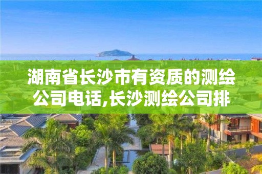 湖南省长沙市有资质的测绘公司电话,长沙测绘公司排行。