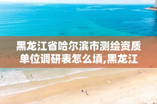 黑龙江省哈尔滨市测绘资质单位调研表怎么填,黑龙江测绘公司乙级资质。