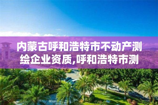 内蒙古呼和浩特市不动产测绘企业资质,呼和浩特市测绘院。