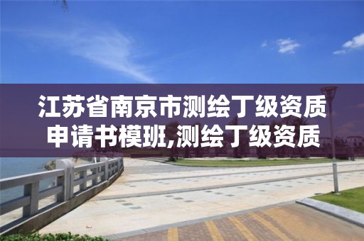 江苏省南京市测绘丁级资质申请书模班,测绘丁级资质全套申请文件。