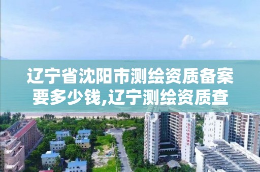 辽宁省沈阳市测绘资质备案要多少钱,辽宁测绘资质查询。