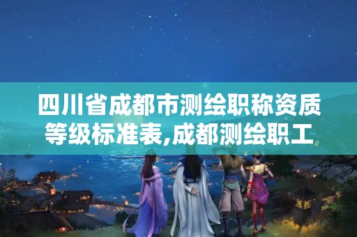 四川省成都市测绘职称资质等级标准表,成都测绘职工中等专业学校。