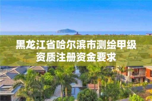 黑龙江省哈尔滨市测绘甲级资质注册资金要求