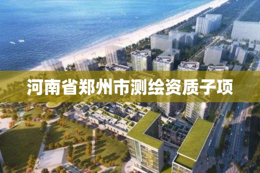 河南省郑州市测绘资质子项