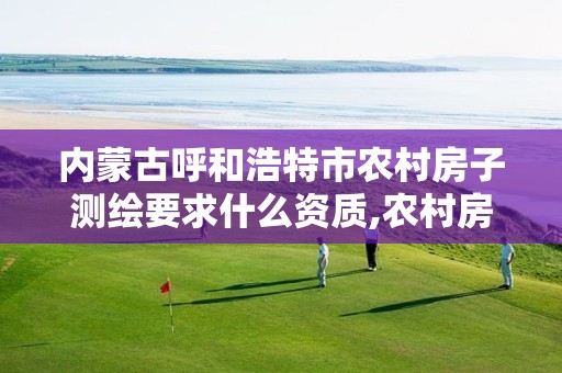 内蒙古呼和浩特市农村房子测绘要求什么资质,农村房测绘要多少钱。