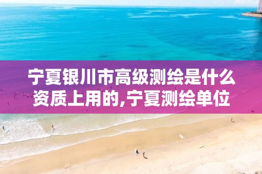 宁夏银川市高级测绘是什么资质上用的,宁夏测绘单位名录。