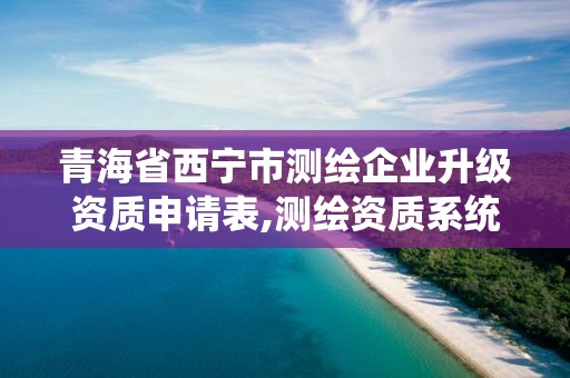 青海省西宁市测绘企业升级资质申请表,测绘资质系统升级。