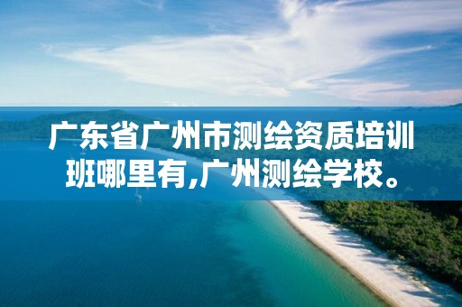 广东省广州市测绘资质培训班哪里有,广州测绘学校。