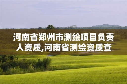 河南省郑州市测绘项目负责人资质,河南省测绘资质查询。