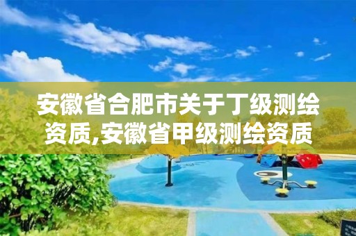 安徽省合肥市关于丁级测绘资质,安徽省甲级测绘资质单位。