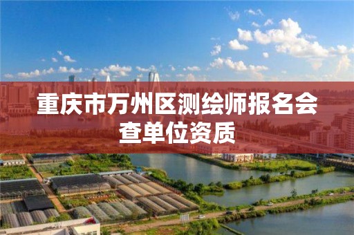 重庆市万州区测绘师报名会查单位资质