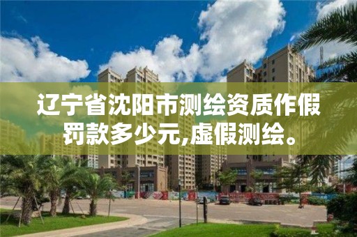 辽宁省沈阳市测绘资质作假罚款多少元,虚假测绘。