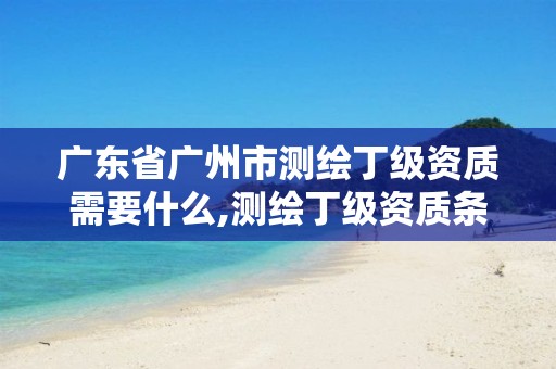 广东省广州市测绘丁级资质需要什么,测绘丁级资质条件。