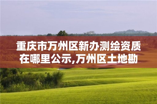 重庆市万州区新办测绘资质在哪里公示,万州区土地勘察测绘队。