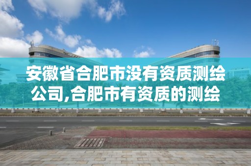 安徽省合肥市没有资质测绘公司,合肥市有资质的测绘公司。