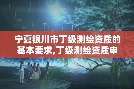 宁夏银川市丁级测绘资质的基本要求,丁级测绘资质申请需要什么仪器。