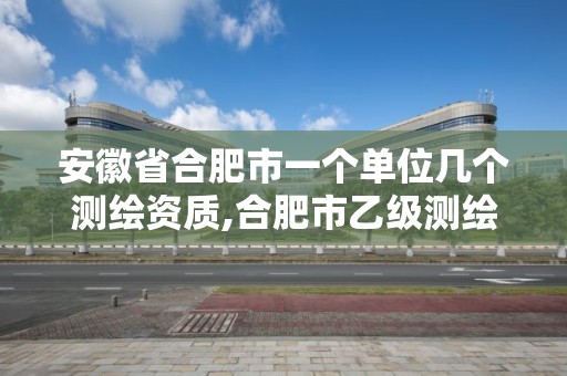 安徽省合肥市一个单位几个测绘资质,合肥市乙级测绘公司。