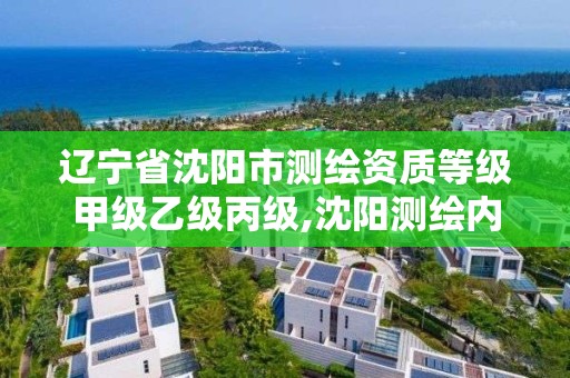 辽宁省沈阳市测绘资质等级甲级乙级丙级,沈阳测绘内业招聘。