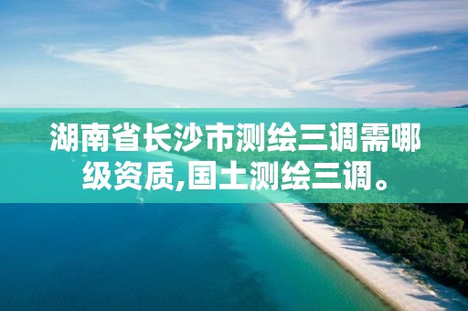 湖南省长沙市测绘三调需哪级资质,国土测绘三调。