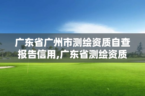 广东省广州市测绘资质自查报告信用,广东省测绘资质单位名单。