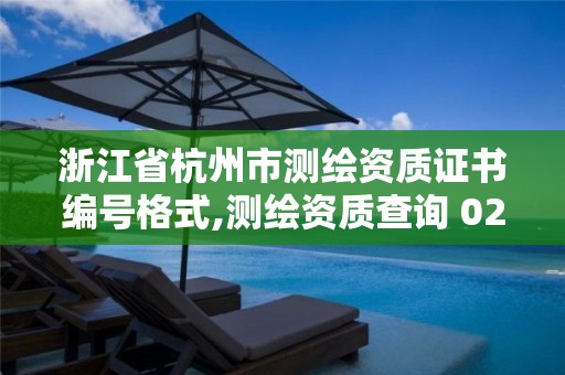 浙江省杭州市测绘资质证书编号格式,测绘资质查询 023dir。