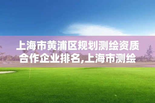 上海市黄浦区规划测绘资质合作企业排名,上海市测绘资质单位名单。