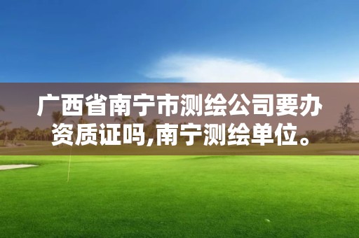 广西省南宁市测绘公司要办资质证吗,南宁测绘单位。