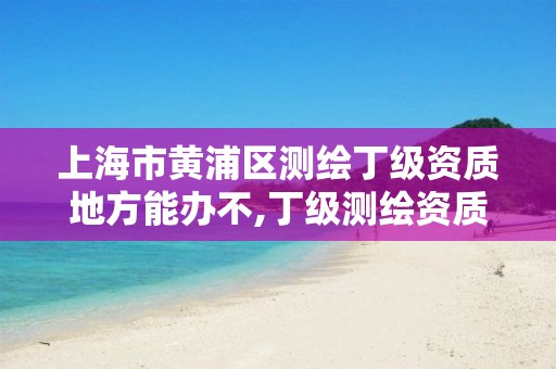 上海市黄浦区测绘丁级资质地方能办不,丁级测绘资质要求。