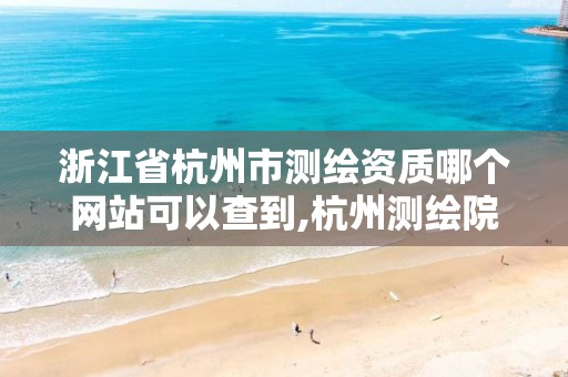 浙江省杭州市测绘资质哪个网站可以查到,杭州测绘院是什么单位。